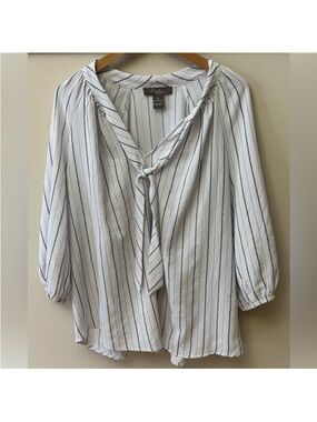 Olivia & Martin Tie-Neck Blouse